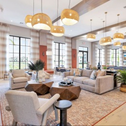 bright, open clubhouse