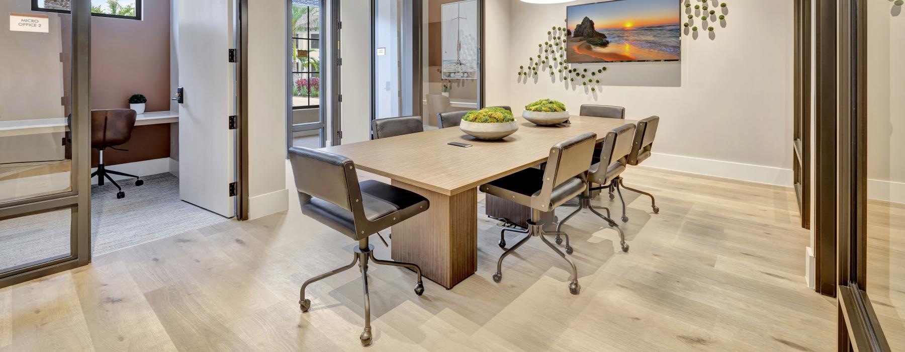large lights in conference room